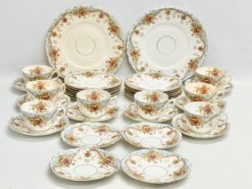 An early 20th century 34 piece English tea service. Circa 1900-1920.