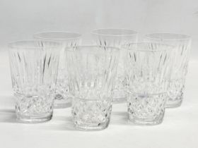 A set of 6 Waterford Crystal ‘Maeve’ whisky glasses. 9.5cm