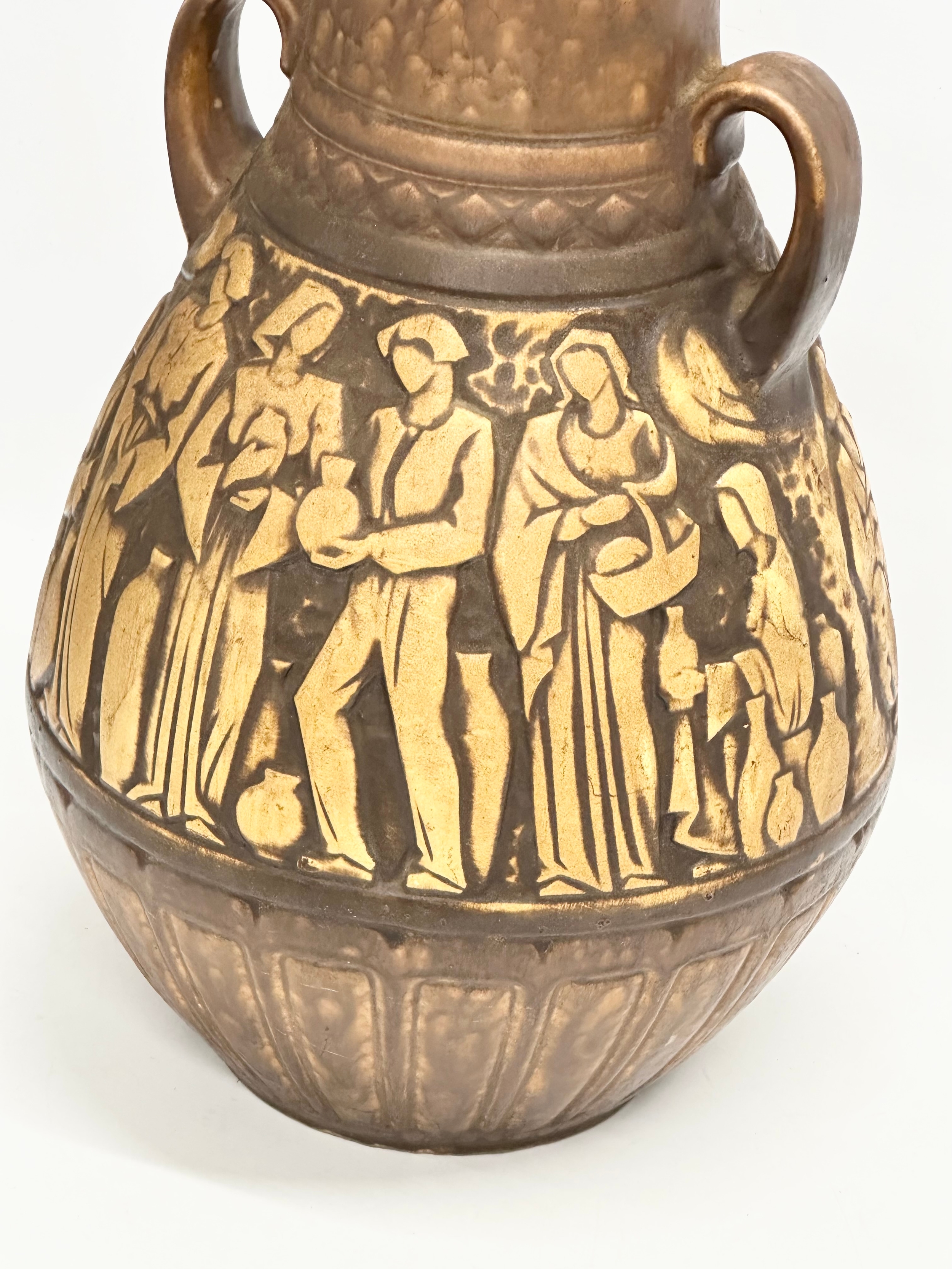 A large West German Mid Century Scheurich Keramik pot. 25x46cm - Image 3 of 5