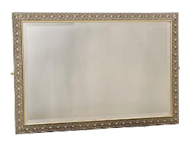 An ornate framed Victorian style mirror. 96x65cm