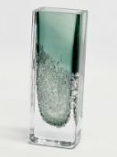 A 1960’s glass vase designed by Heinrich Löffelhardt for Schott Zwiesel. 13.5cm