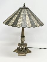 A large Tiffany style lamp. 44x57cm