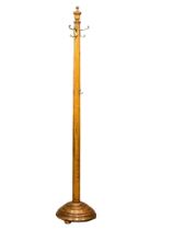 A large early 20th century oak hat and coat stand. 192cm(10)