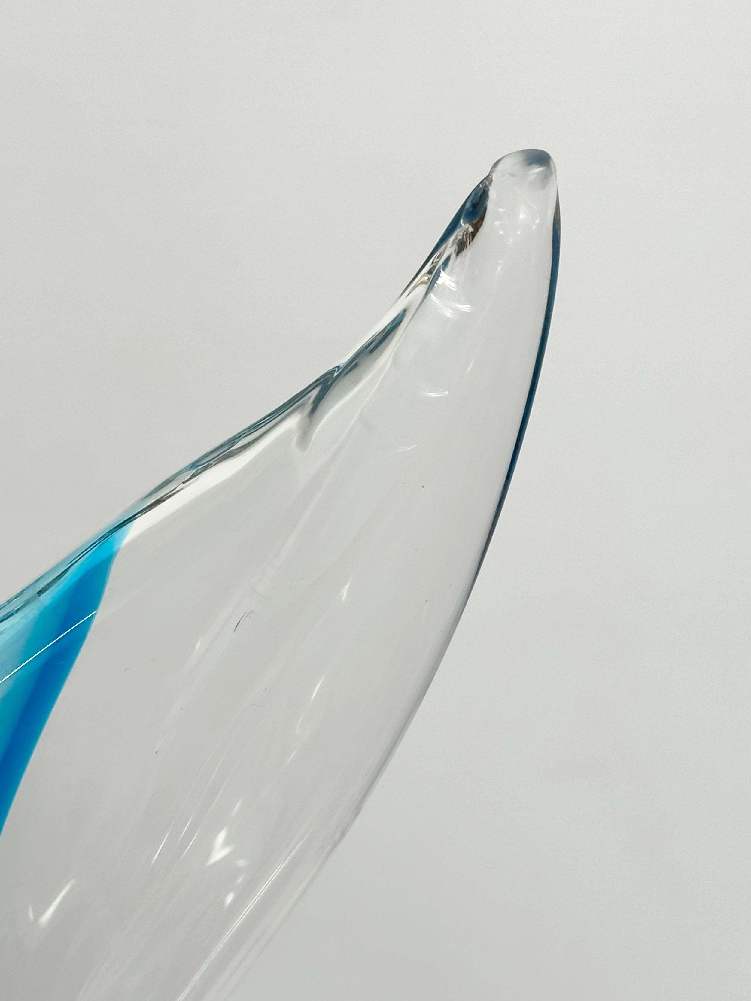 A large Archimede Seguso Murano Glass shark. 66cm. - Image 6 of 7