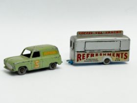 A rare vintage Lesney ‘Singer’ Ford Thames Van, no.59, and a Lesney ‘Mobile Canteen’ no.74.