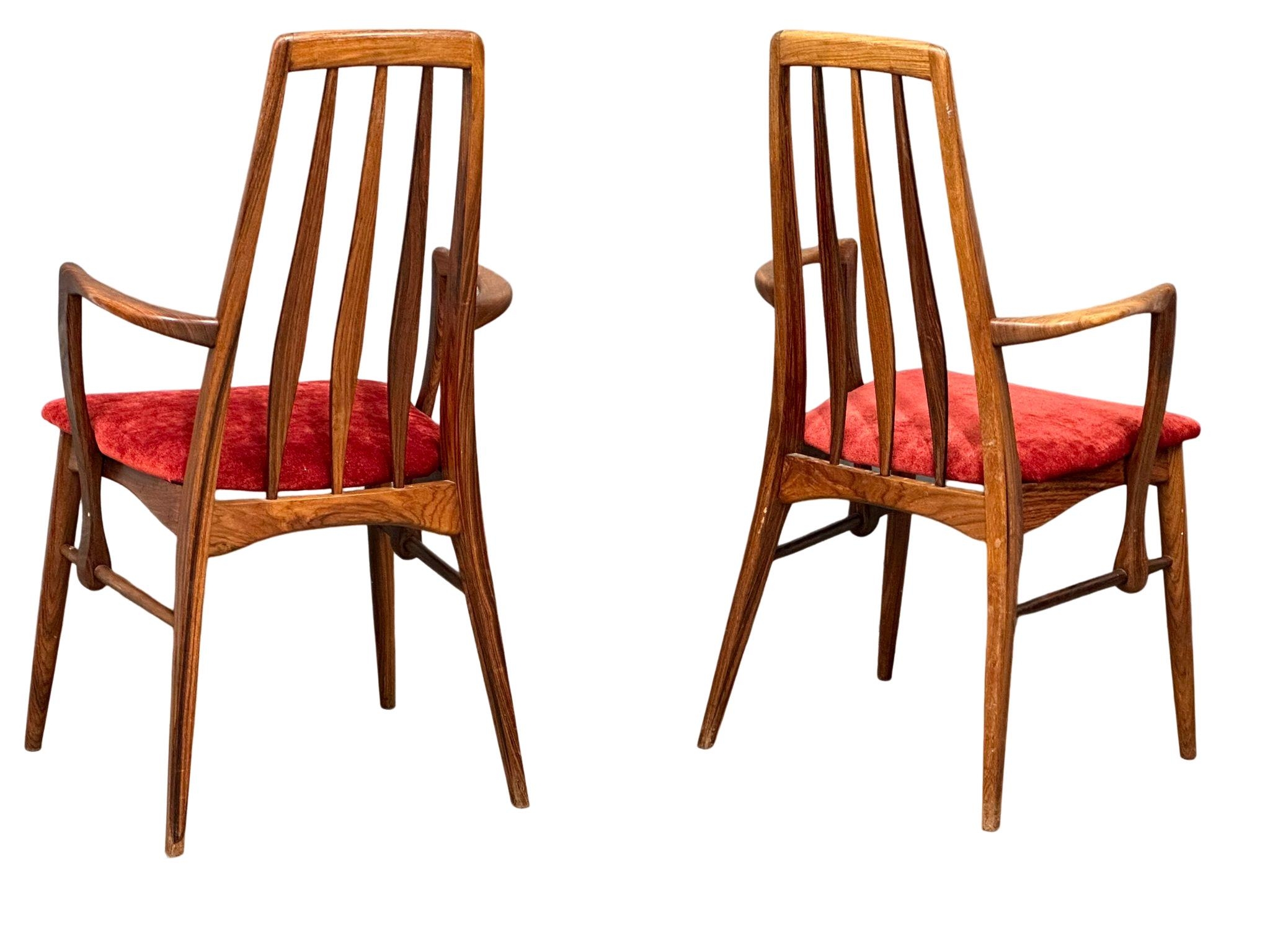 An exceptional quality rare set of 11 Danish Mid Century rosewood ‘Eva’ chairs, Niels Koefoed - Image 10 of 16