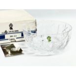 A Waterford Crystal salad bowl with box. Bowl measures 20x9cm