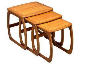 A Mid Century teak ‘Burlington’ nest of tables by Nathan Furniture.