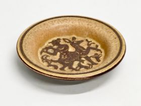 A Danish Mid Century ‘Fawn’ bowl by Michael Andersen. 1960’s. 21x4cm