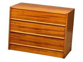 A Danish Mid Century teak chest of drawers. 1960’s. 76x40x58cm