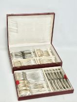 A large early 20th century good quality silver plated canteen of cutlery. Rekord 90. 40.5x29.5x9.