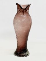 A large Art Glass owl vase. Probably Murano. 1960’s. 36cm