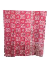 A large vintage throw made from Indian Sarees. 134x218cm