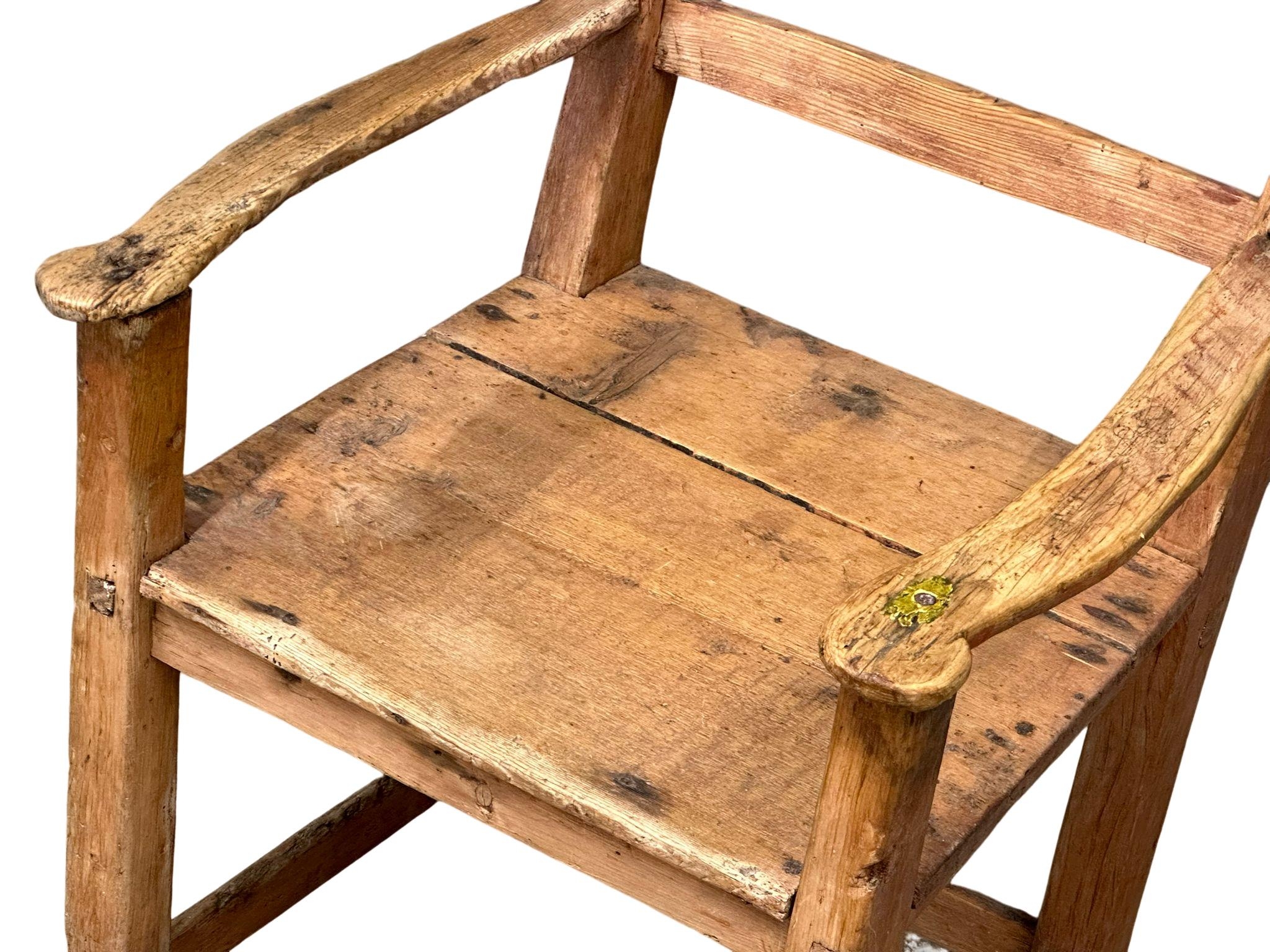 A mid 19th century Irish famine armchair. 60x63x89cm - Image 8 of 8