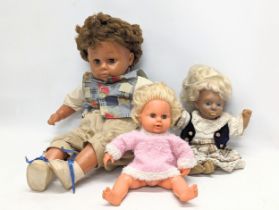 3 vintage dolls