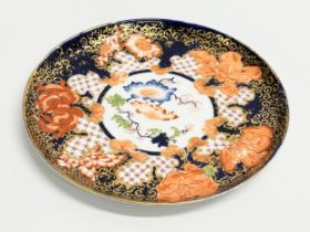 A late 19th century Crown Derby/early Royal Crown Derby Imari porcelain plate. Circa 1877-1890.