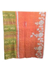 A large vintage throw made from Indian Sarees. 138x210cm