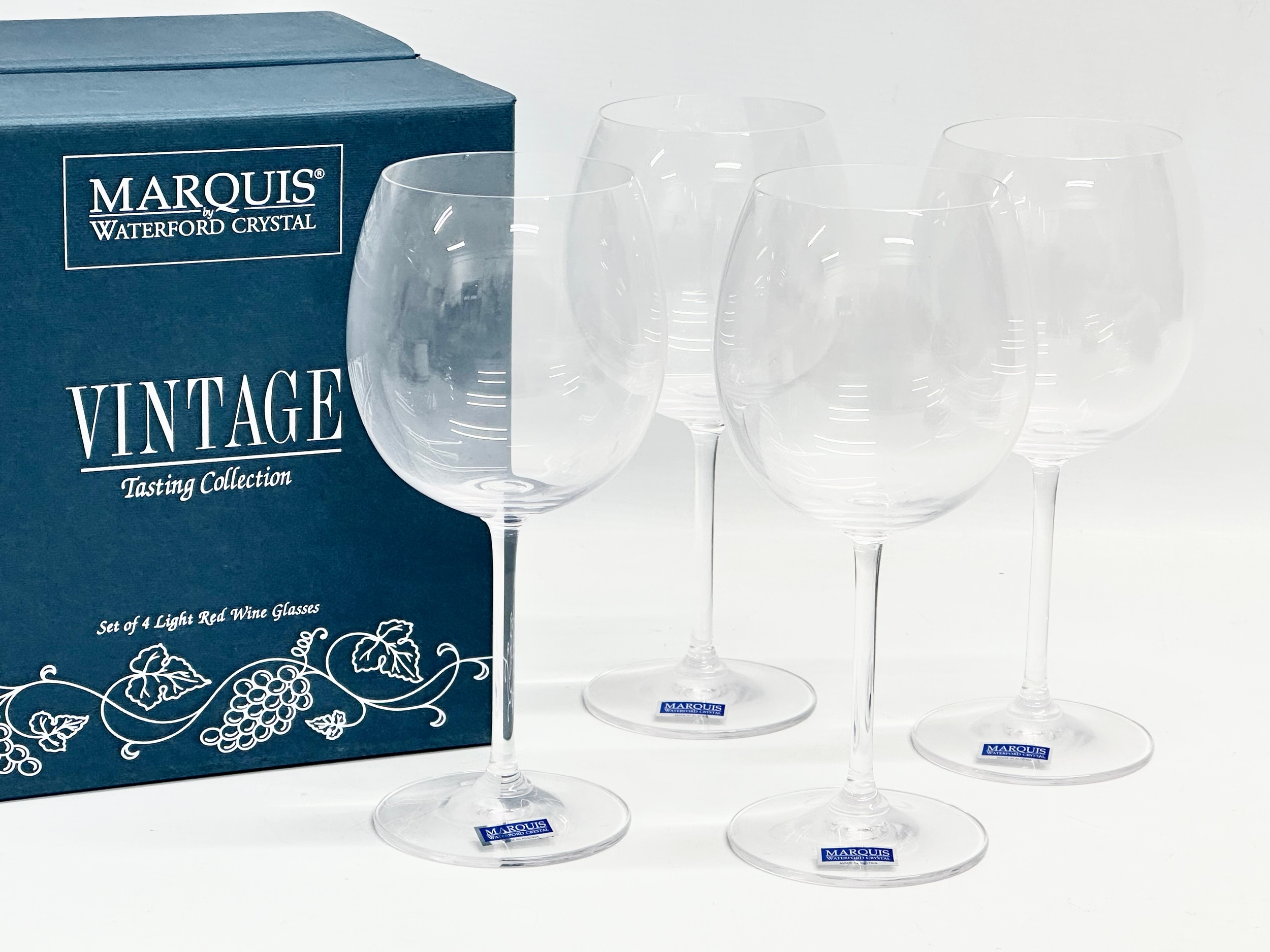 Waterford Marquis. The ‘Vintage Tasting Collection’ wine glasses by Waterford Marquis. Glasses