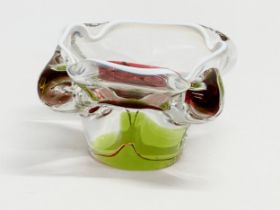 An Art Glass ashtray/bowl designed by Josef Hospodka for Chribska. 13x13x8cm