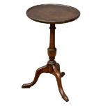 A good quality Georgian style mahogany pedestal wine table. 33x48cm