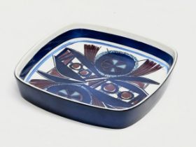 A Danish Mid Century ‘Tenera’ Fajance square bowl designed by Inge Lise Koefoed for Royal