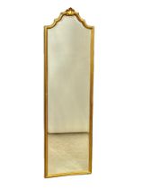 A long 18th century style gilt framed mirror. 39x133cm