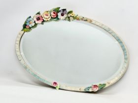 A vintage Barbola wall mirror. 56x49cm