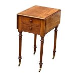 A small Victorian mahogany Pembroke table/supper table. Circa 1860-1870. Open 74x51x71cm. Closed