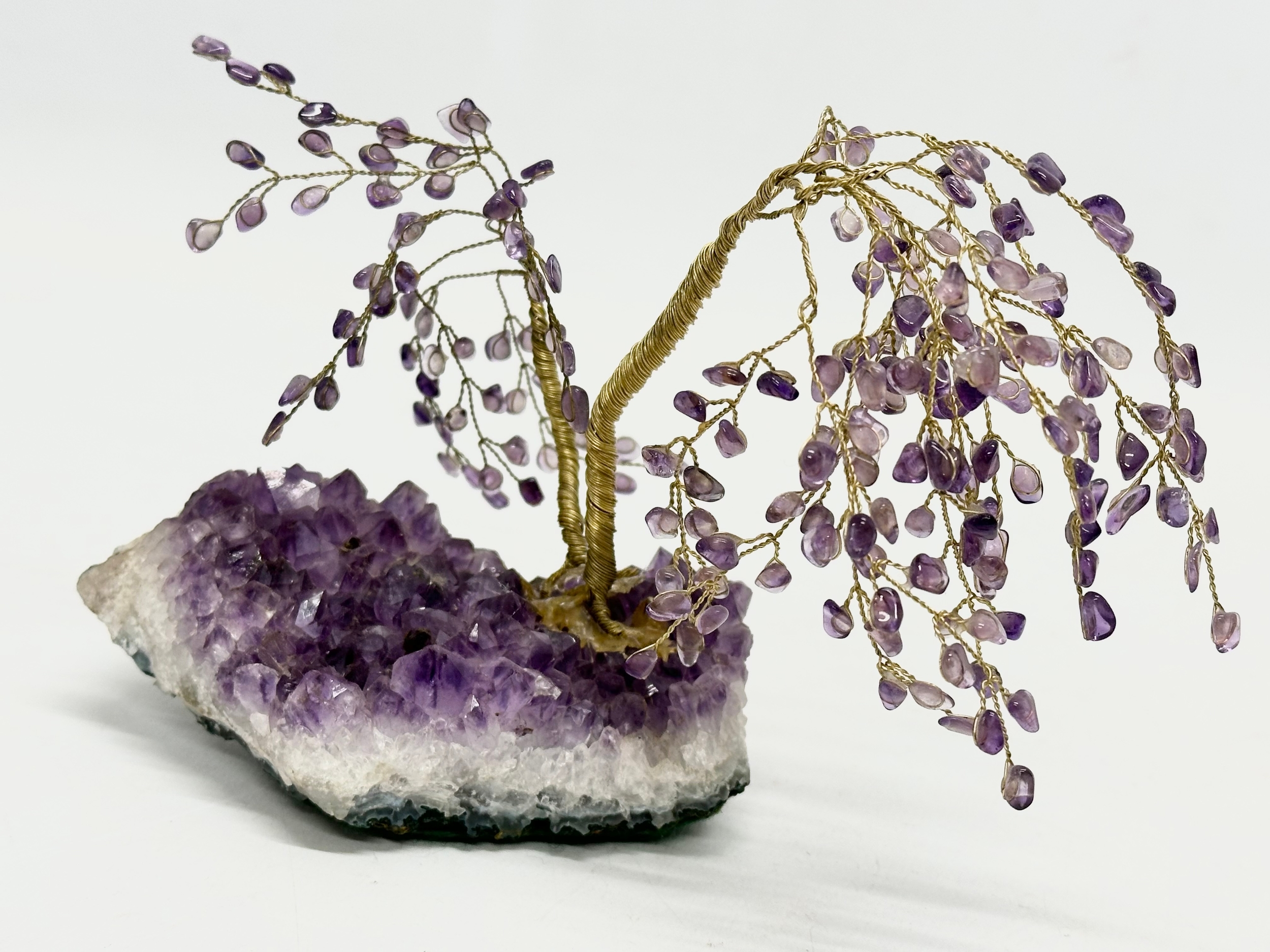 An Irish Amethyst gem tree. 18x12cm - Image 2 of 2