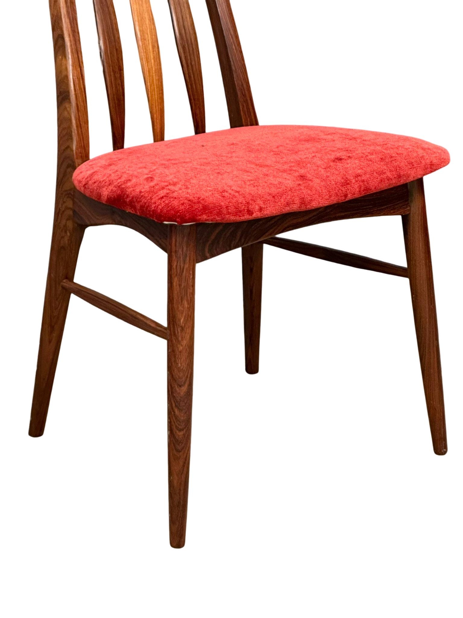 An exceptional quality rare set of 11 Danish Mid Century rosewood ‘Eva’ chairs, Niels Koefoed - Image 12 of 16