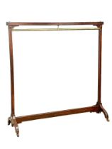 A large Victorian Mahogany and Brass rail. 178.5cmx61cmx184.5cm.