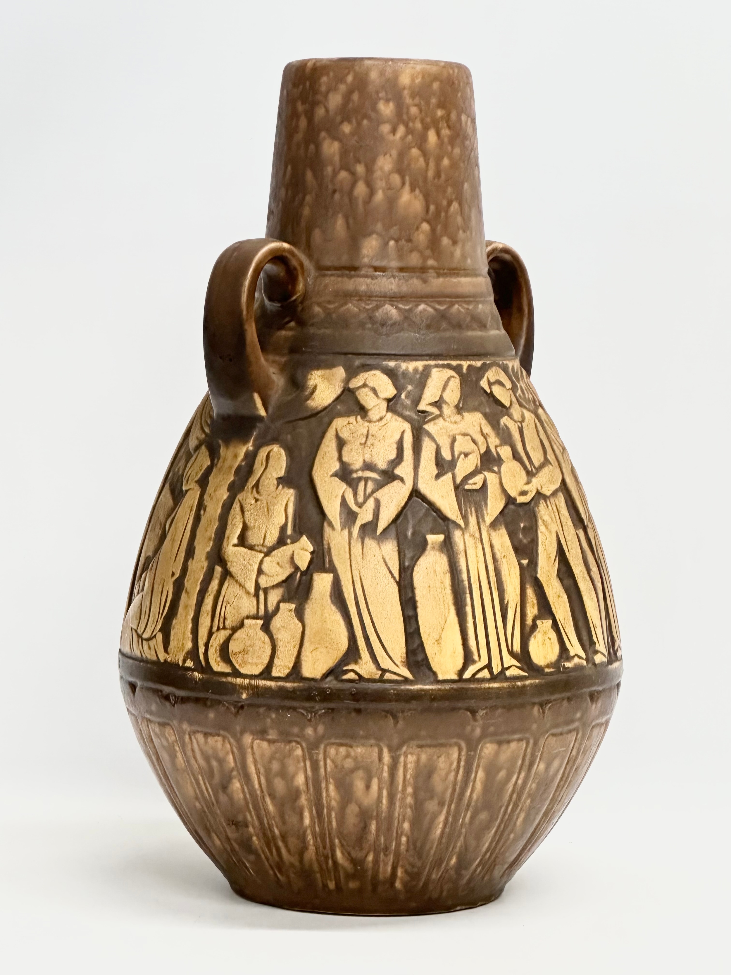 A large West German Mid Century Scheurich Keramik pot. 25x46cm - Image 4 of 5
