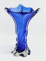 A Mid Century Art Glass vase. Probably by Chalet Glass. 1960’s/1970’s. 19x18x27cm