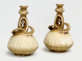 A pair of late 19th century Ernst Wahliss ‘Depose’ vases. Turn Wein. Austria. Circa 1897-1910.