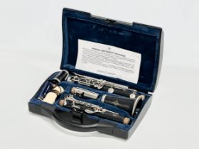 A Boosey & Hawkes B12 clarinet in case.