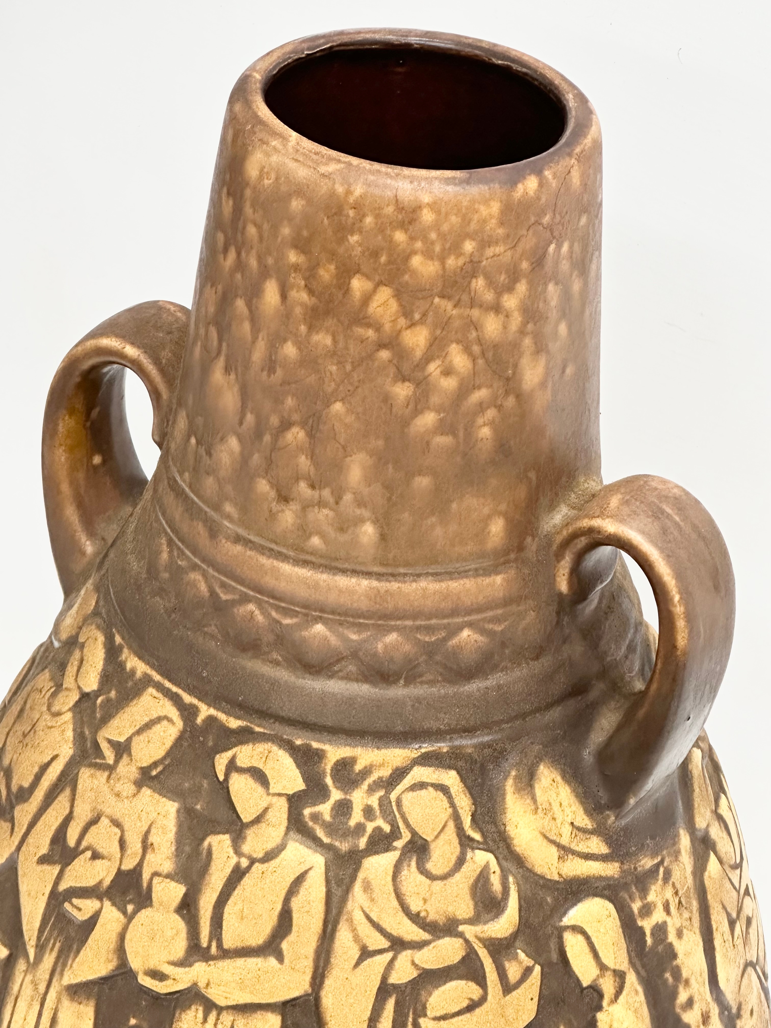 A large West German Mid Century Scheurich Keramik pot. 25x46cm - Image 2 of 5