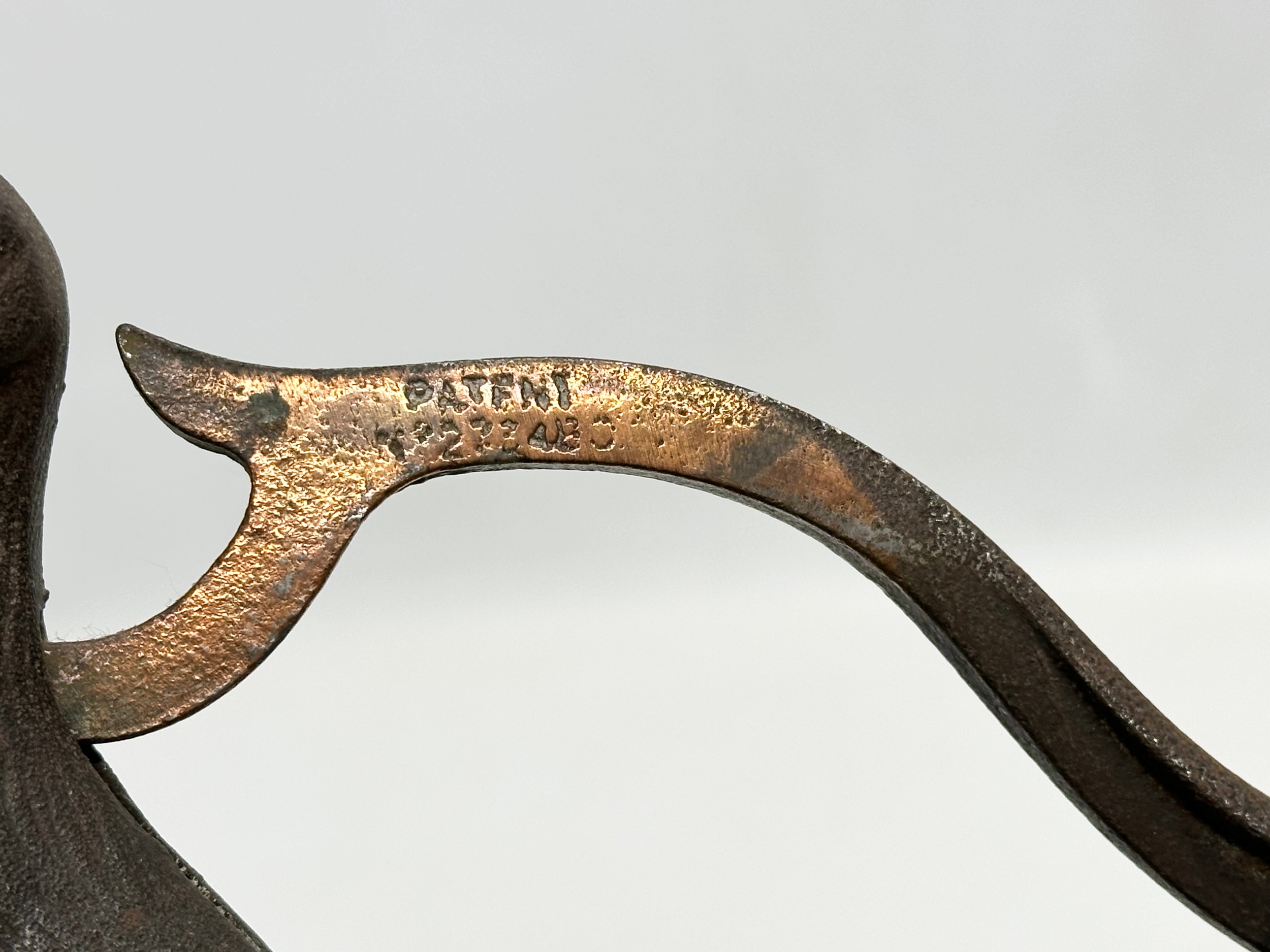 A late 19th century cast iron dog nutcracker. 22cm - Image 6 of 6