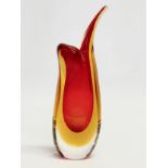 A Murano Glass vase designed by Flavio Poli for Seguso. 20cm