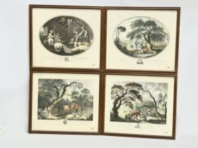 A set of 4 vintage Georgian style prints. 52.5x46cm