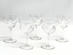 A set of 5 late 19th century Victorian sherry glasses. Circa 1880-1900. 7x12cm