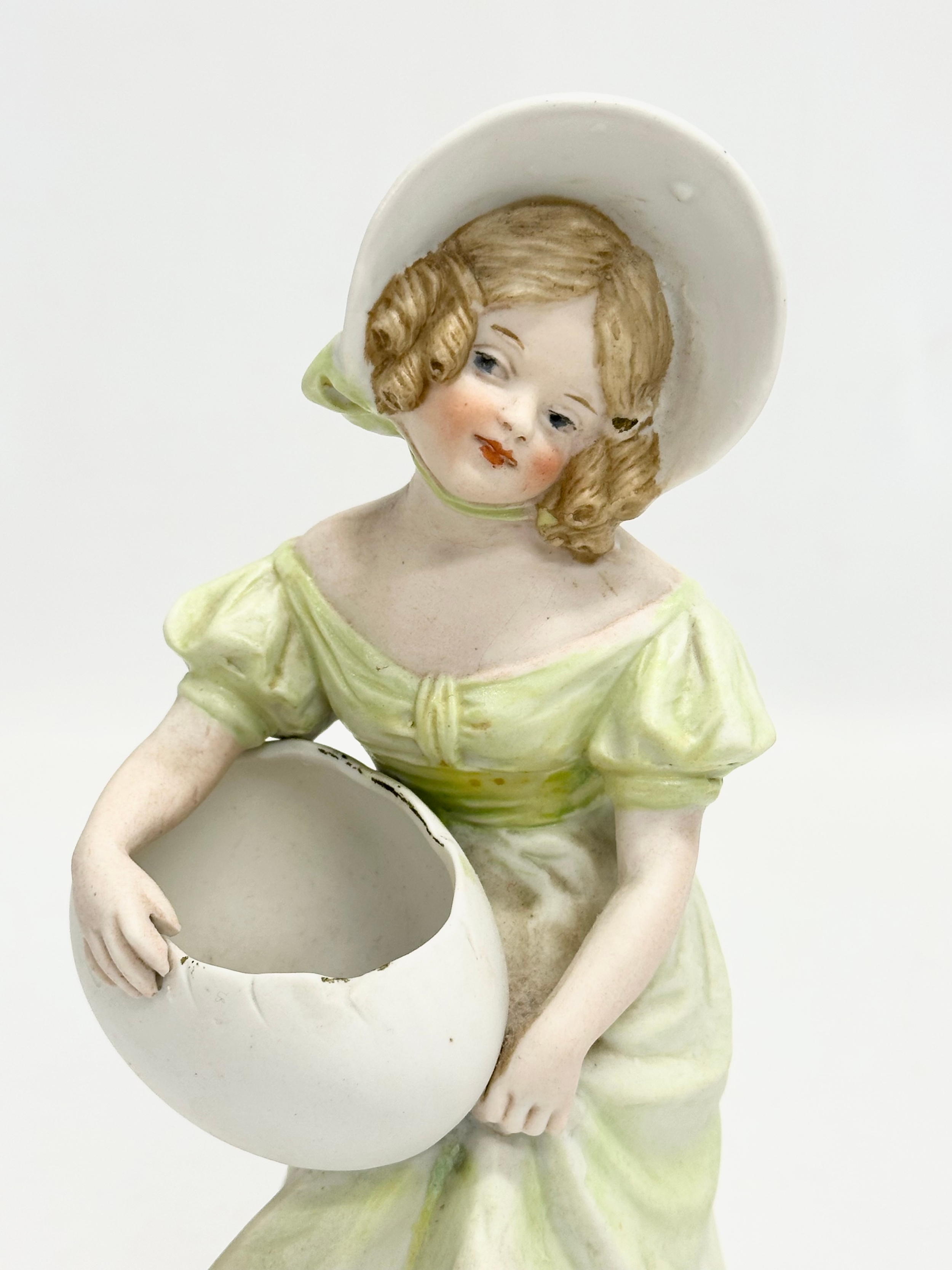 A late 19th century Heubach bisque figurine. 19cm. - Image 2 of 5