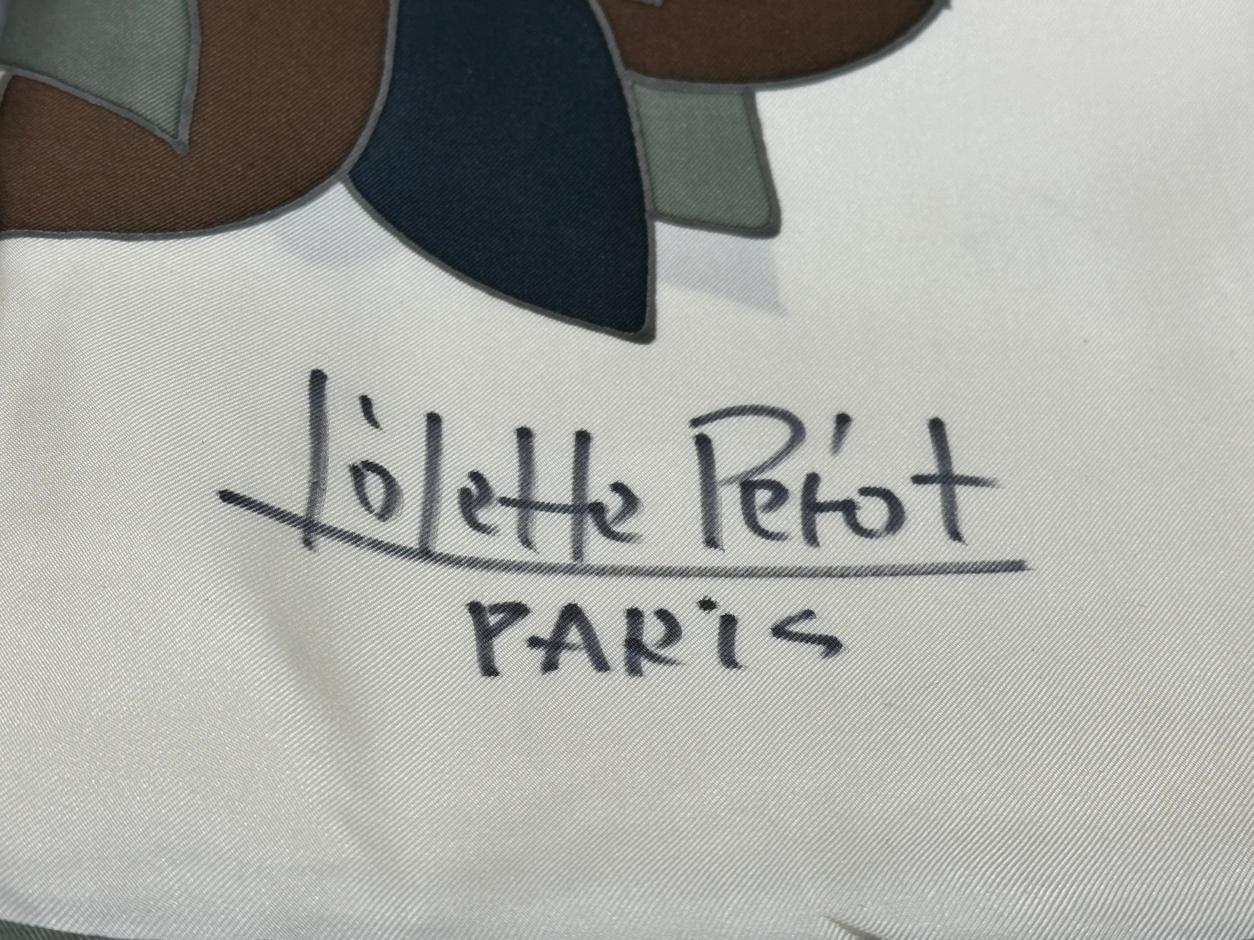 4 Lolette Perot silk scarves. - Bild 3 aus 8