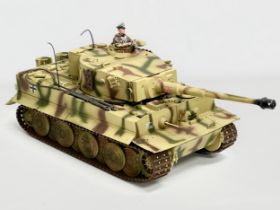 A 21st Century Toys The Ultimate Soldier WWII German Tiger Tank. 48cm