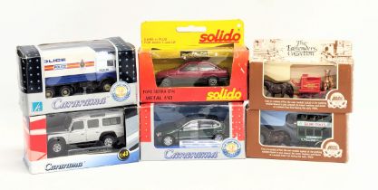 A collection of model cars. Including 3 Cararama, Solido, and Lledo The EastEnders Collection.