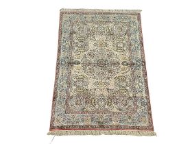 A good quality Isfahan silk rug. Central Iran. 192x125cm