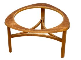 A Mid Century teak coffee table frame by Nathan Furniture. No glass. 76x76x44cm