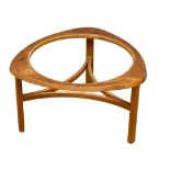 A Mid Century teak coffee table frame by Nathan Furniture. No glass. 76x76x44cm