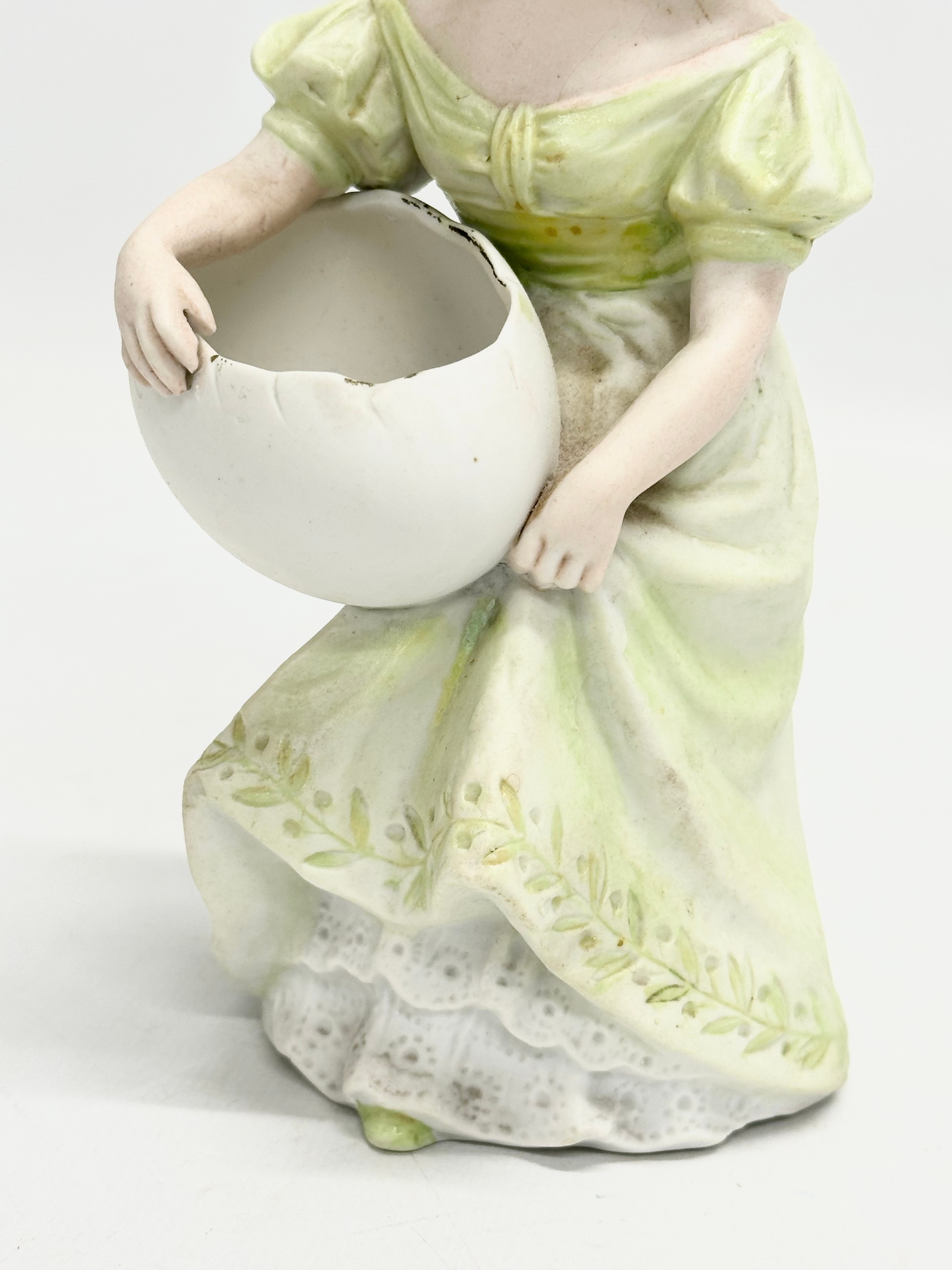 A late 19th century Heubach bisque figurine. 19cm. - Image 3 of 5