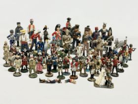 A collection of vintage metal model soldiers. 13 Limited Edition Soldiers of the Queen 11cm and