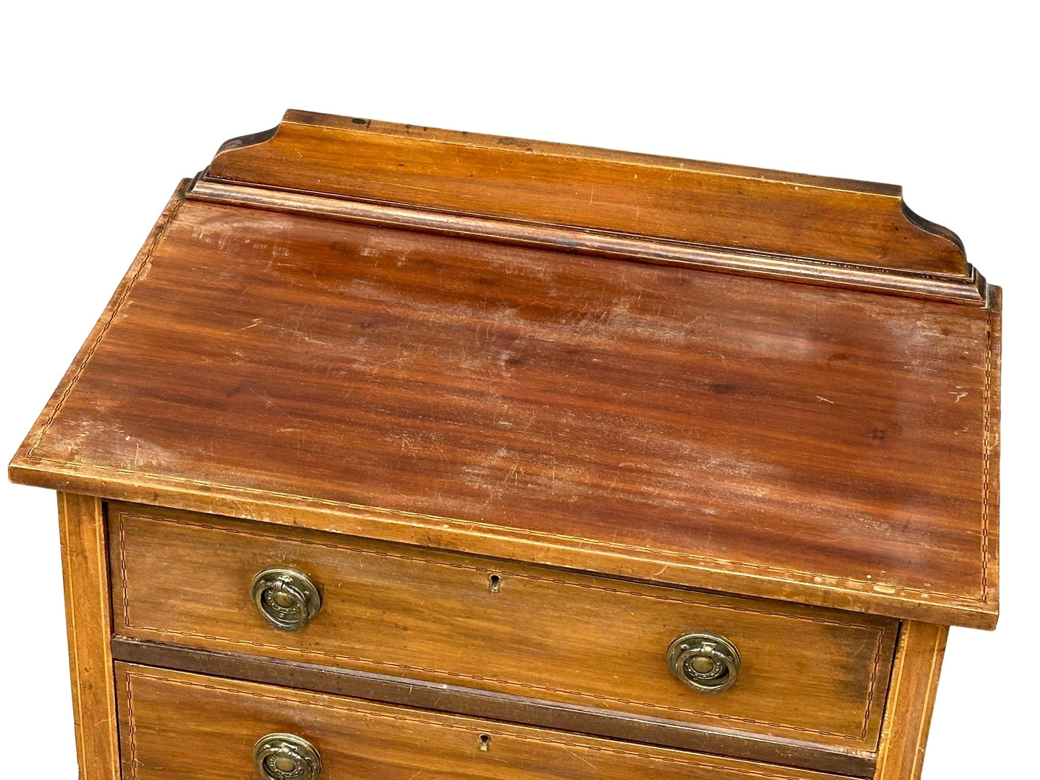 An Edwardian inlaid mahogany chest of drawers. Fine proportioned. 76x46x88cm - Image 3 of 4